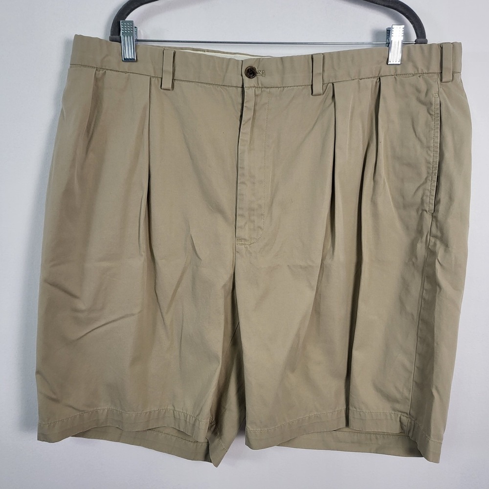 Polo Golf Ralph Lauren Men's Shorts 42 Fairway Fit Khaki Cotton Twill Preppy Dad